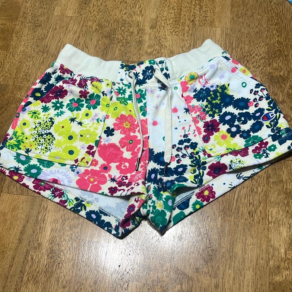 Champion French Terry Shorts Campus Flower Power Athlesiure Summer size XS